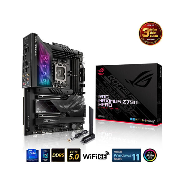 Mainboard ASUS ROG MAXIMUS Z790 HERO (Intel Z790, Socket 1700, ATX, 4 khe Ram DDR5)