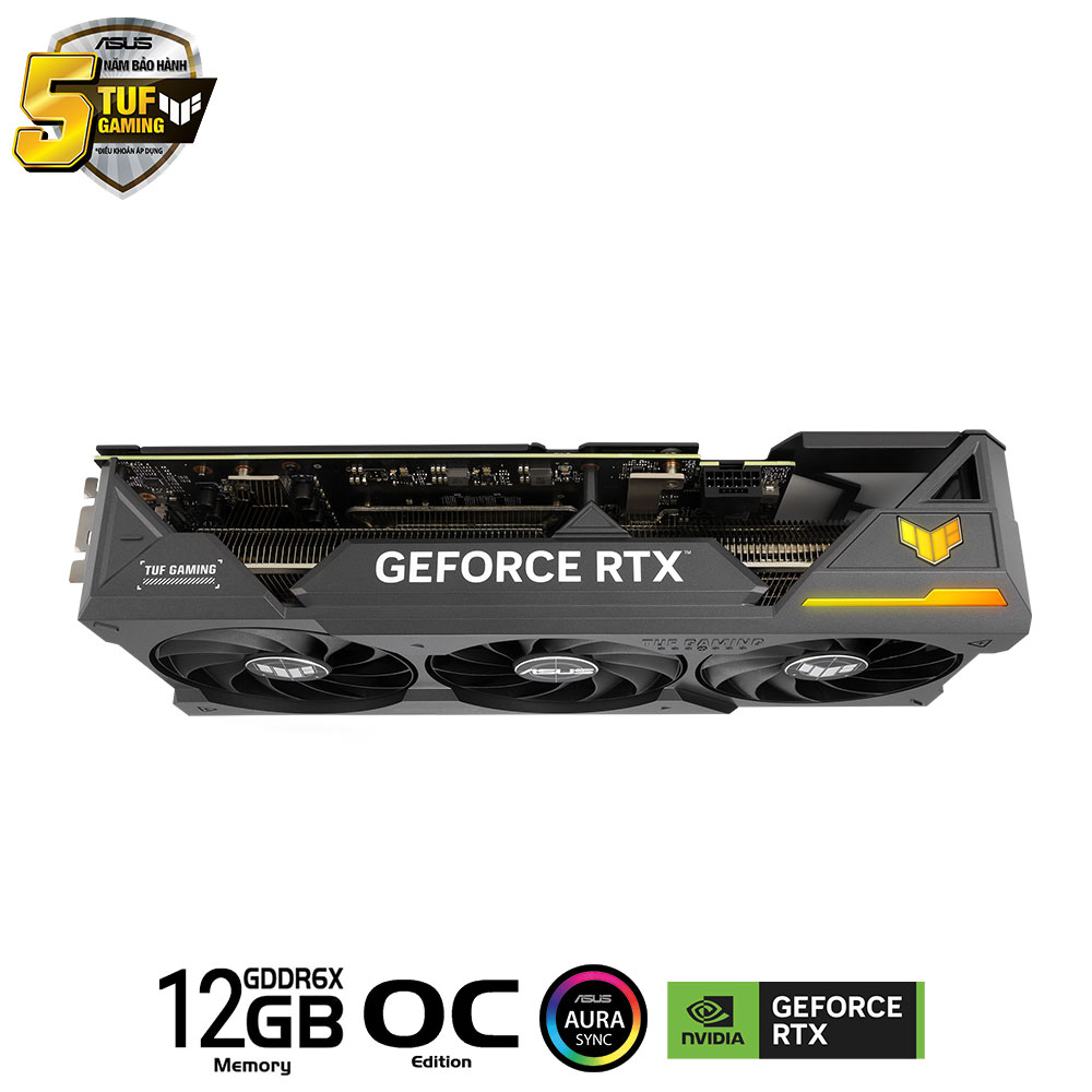 VGA ASUS TUF GAMING RTX 4070Ti 12G OC Edition (12GB GDDR6X,192 bit, HDMI +DP,1 x 16-pin) - Ảnh 2