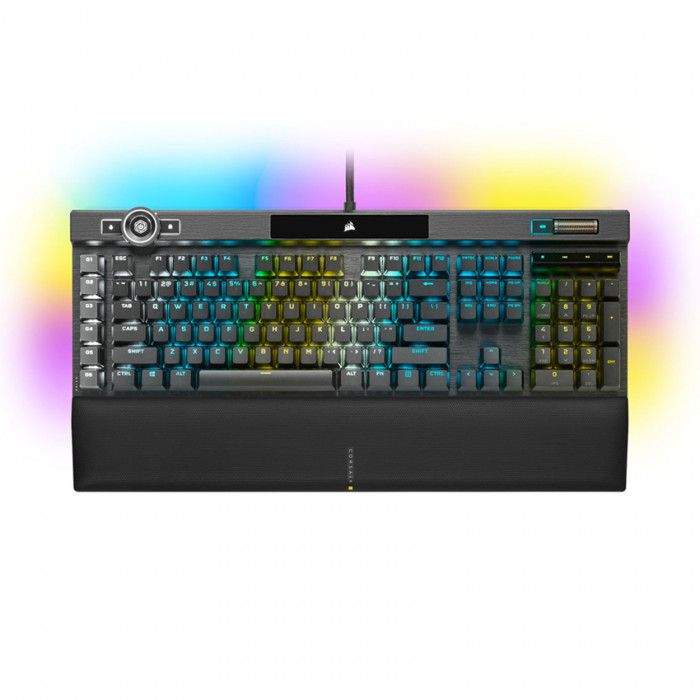 Bàn phím Corsair K100 RGB Optical-Mechanical Gaming Keyboard — CORSAIR OPX Switch — Black - Ảnh 1