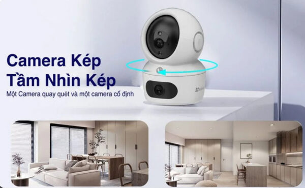 Camera WiFi ống kính kép EZVIZ H7C (4MP+4MP) - Ảnh 2