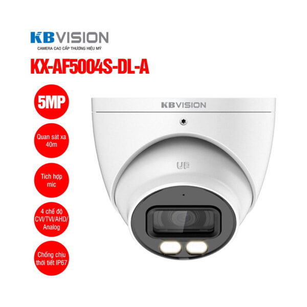 Camera dome HD Analog 5MP KBVISION KX-AF5004S-DL-A