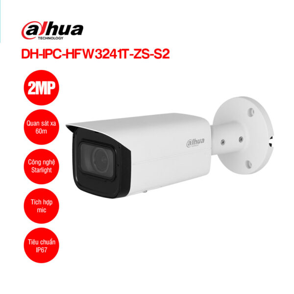 Camera IP 2MP DAHUA DH-IPC-HFW3241T-ZS-s2
