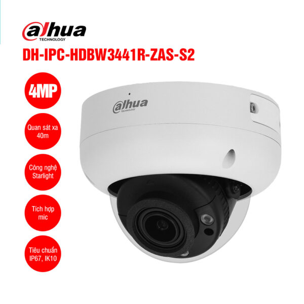 Camera IP 4MP DAHUA DH-IPC-HDBW3441R-ZAS-S2
