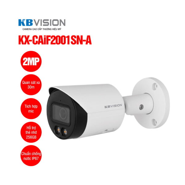 Camera IP Full Color 2MP KBVISION KX-CAiF2001SN-A