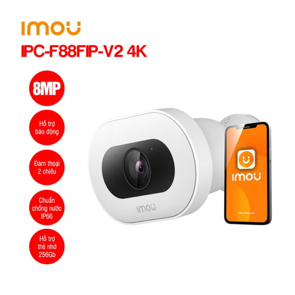 Camera IP Wifi Full Color 4K IMOU IPC-F88FIP-V2