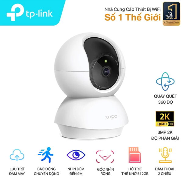 Camera Wifi quay quét 3MP TP-Link Tapo TC71