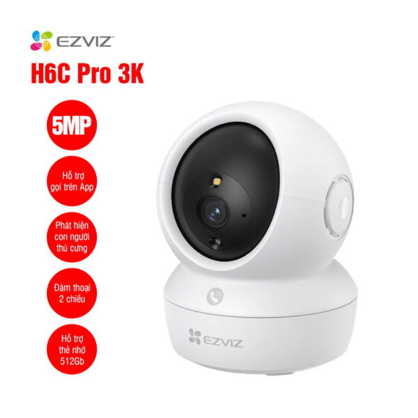 Camera WiFi quay quét EZVIZ H6C Pro 3K 5MP