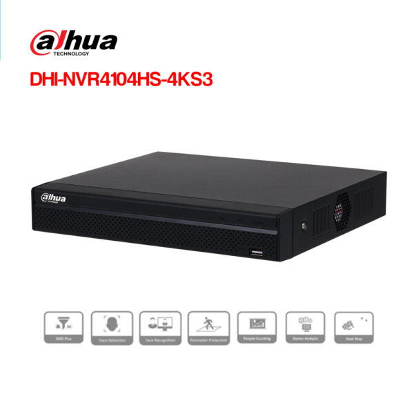 Đầu ghi hình IP 4 kênh DAHUA DHI-NVR4104HS-4KS3