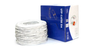 Dây cáp mạng Việt Hàn CAT5E UTP kèm nguồn 25AWG vỏ màu trắng