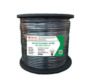 Dây cáp điện thoại Việt Hàn CAT.5E UTP có nguồn 25AWG - Ảnh 2