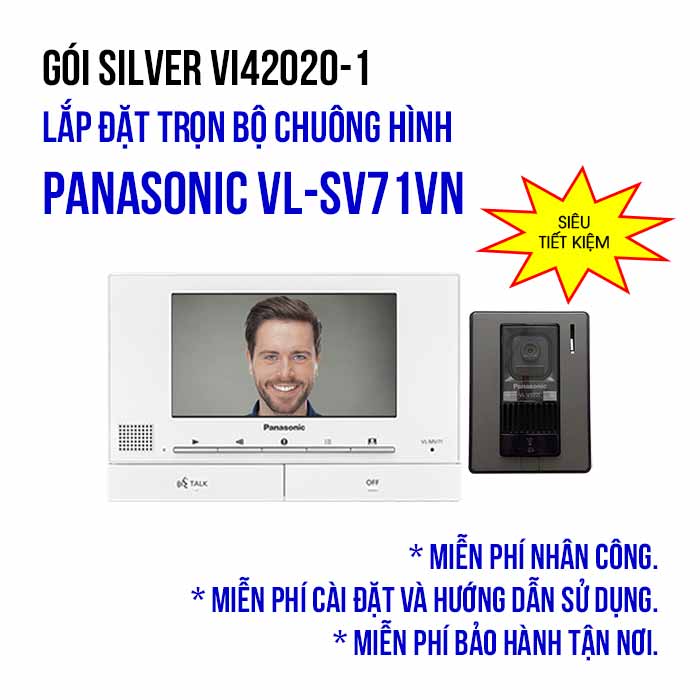 Lắp đặt trọn bộ chuông hình Panasonic VL-SV71VN (SILVER VI42020-1) - Ảnh 1