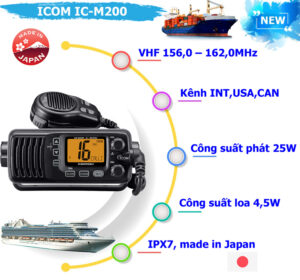 Máy bộ đàm thu phát VHF Icom IC-M324 - Ảnh 3