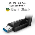 Archer T3U Plus - USB Wi-Fi Độ Lợi Cao Băng Tần Kép AC1300 - Ảnh 4