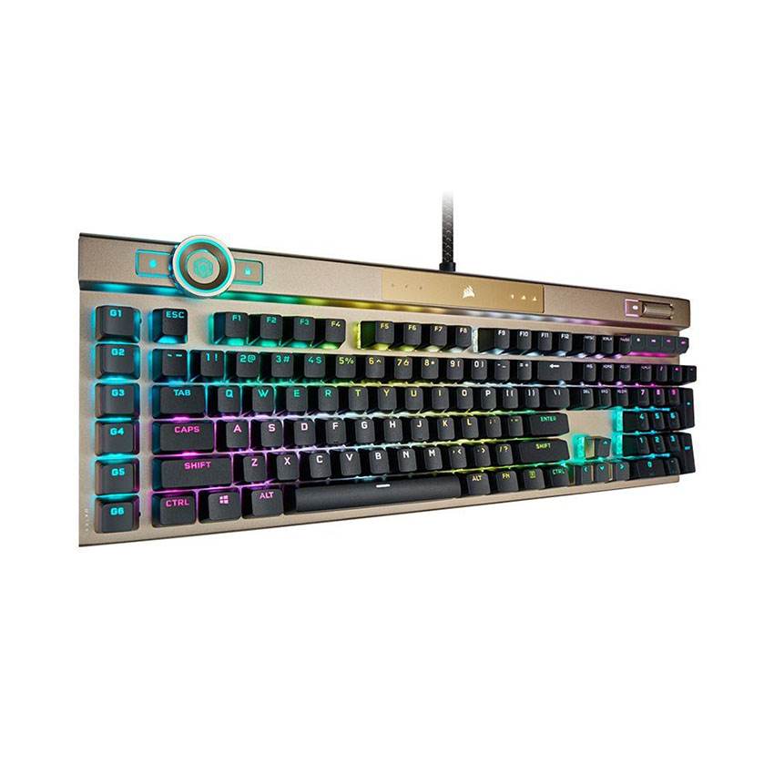 Bàn phím Corsair K100 Midnight Gold-OPX RF-RGB - Ảnh 2