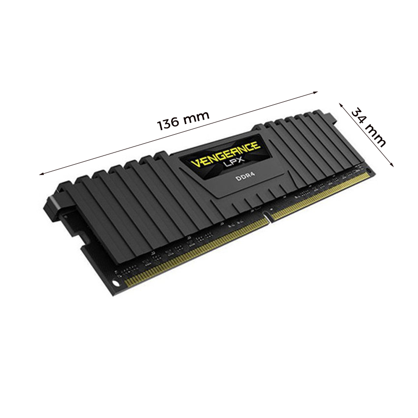 RAM CORSAIR VENGEANCE® LPX 8GB (1x8GB) DDR4 3200Mhz (CMK8GX4M1E3200C16) - Ảnh 2