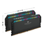 Ram Corsair DDR5, 5600MHz 32GB 2x32GB DIMM, DOMINATOR PLATINUM RGB White Heatspreader, RGB LED, C40, 1.25V CMT64GX5M2B5600C40W - Ảnh 2
