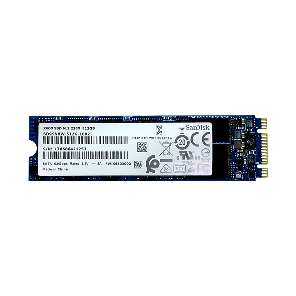 (SSD) SanDisk 512GB SSD M.2 2280 SATA 6.0Gbps - Ảnh 1