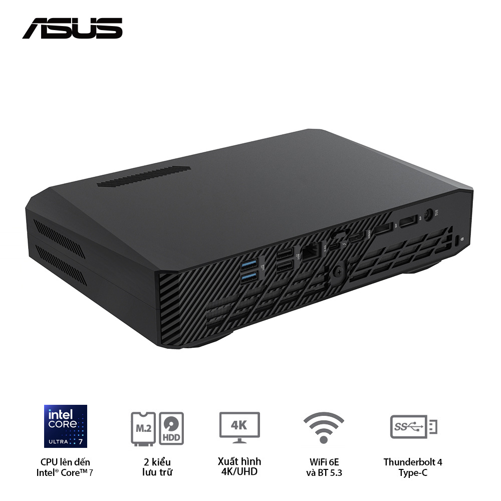 NUC ROG Intel (U7 155H)/2xDDR5-5600/3x Gen4 NVMe/  Killer Wifi6E/ RTX 4060/ Non ROG Logo - Ảnh 2