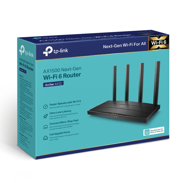 Archer AX12 - Router WiFi 6 Gigabit băng tần kép TP-Link