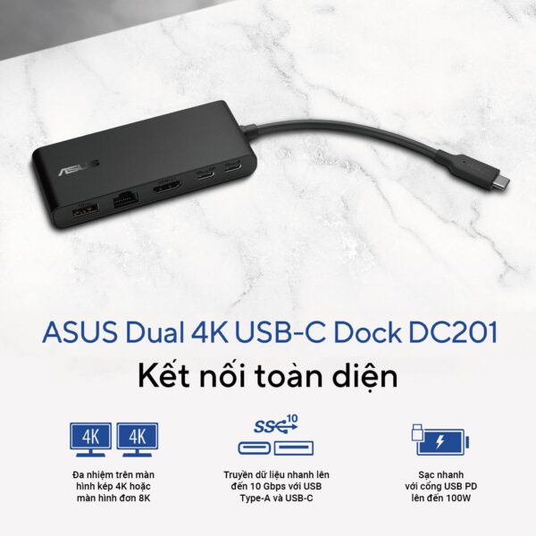 (LK)ASUS Dual 4K USB-C Dock DC201