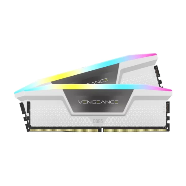 RAM desktop CORSAIR DDR5,5600MHz 32GB 2x16GB DIMM,VENGEANCE RGB DDR5 White Heatspreader,RGB LED,1.25V (2 x 16GB) DDR5 5600MHz (CMH32GX5M2B5600C40W)