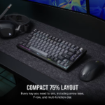 Bàn phím Corsair K65 Plus Wireless RGB CSR RED-BLK-GREY (CH-91D401L-NA) - Ảnh 2
