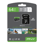 Thẻ nhớ MicroSD PNY Elite-X 64GB/128GB / Class 10, UHS-I, U3,Transfer speed up to 100MB/s P-SDU64GU3100EX-GE - Ảnh 2
