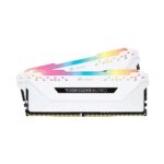 Ram PC Corsair Vengeance RGB Pro 16GB DDR4 3200Mhz (CMW16GX4M2E3200C16W) (Tản nhiệt, 2x8GB, white)