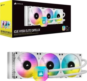Tản nhiệt nước Corsair H150i RGB ELITE - WHITE - Ảnh 2