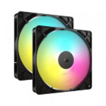 Bộ 2 quạt máy tính Corsair RS140 ARGB Black/White NEW