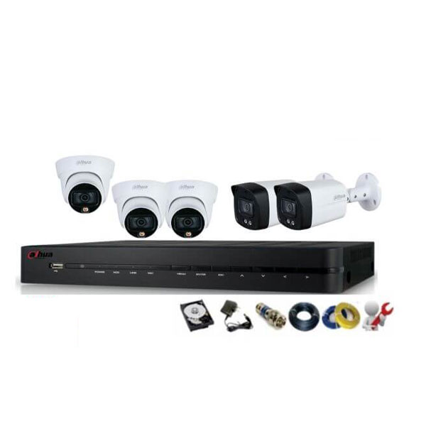 Bộ 5 Mắt Camera IP DAHUA 2.0mp