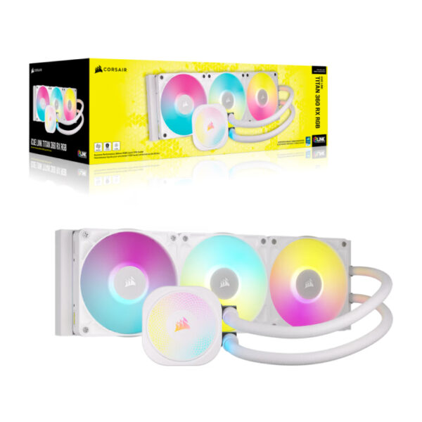 Tản nhiệt nước Corsair iCUE LINK TITAN 360 RX RGB Black/White - NEW