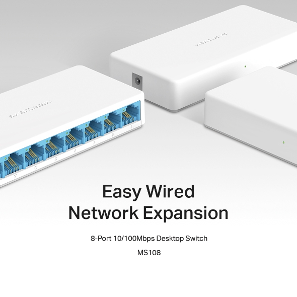 MS108 V3 - Công tắc máy tính để bàn 8 cổng 10/100Mbps