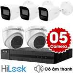 Bộ 5 Mắt Camera HILOOK 2.0mp - Thu Tiếng