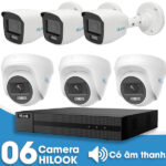 Bộ 6 Mắt Camera HILOOK 2.0mp - Thu Tiếng