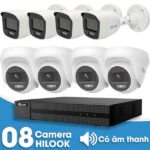 Bộ 8 Mắt Camera HILOOK 2.0mp - Thu Tiếng