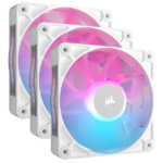 Bộ 3 quạt máy tính Corsair iCUE LINK RX120 RGB - NEW Black/White - Ảnh 4