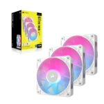 Bộ 3 quạt máy tính Corsair iCUE LINK RX120 RGB - NEW Black/White - Ảnh 5