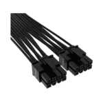 Dây cáp nguồn Corsair Premium Individually Sleeved 12+4pin PCIe Gen 5 12VHPWR 600W cable, Type 4, Black/White - Ảnh 4