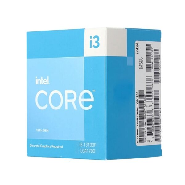 CPU Intel Core i3 13100 (Intel LGA1700 - 4 Core - 8 Thread - Base 3.4Ghz - Turbo 4.5Ghz - Cache 12MB)