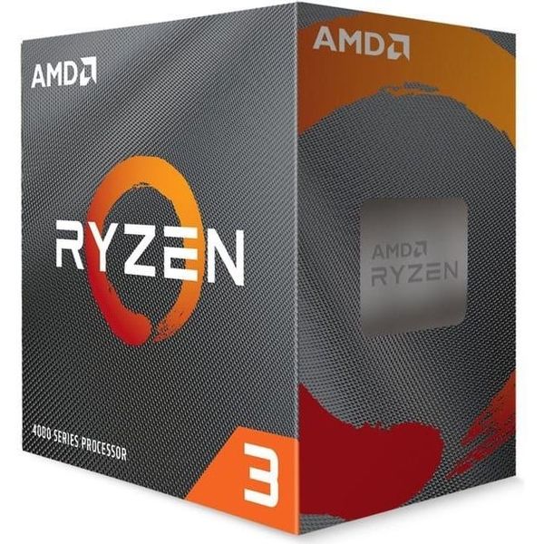 CPU AMD Ryzen 3 4100 3.8 GHz (4.0 GHz with boost) / 6MB cache / 4 cores 8 threads / socket AM4 / 65 W)