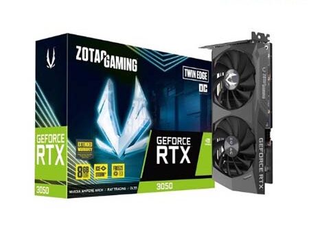 CARD MÀN HÌNH ZOTAC RTX 3050 8GB: SỰ LỰA CHỌN TỐI ƯU CHO GAME THỦ VÀ NHÀ SÁNG TẠO NỘI DUNG