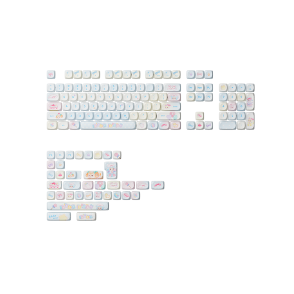 Akko Butterfly Fantasy Keycap Set (PBT Dye-subbed / MOA profile / 140 nút)