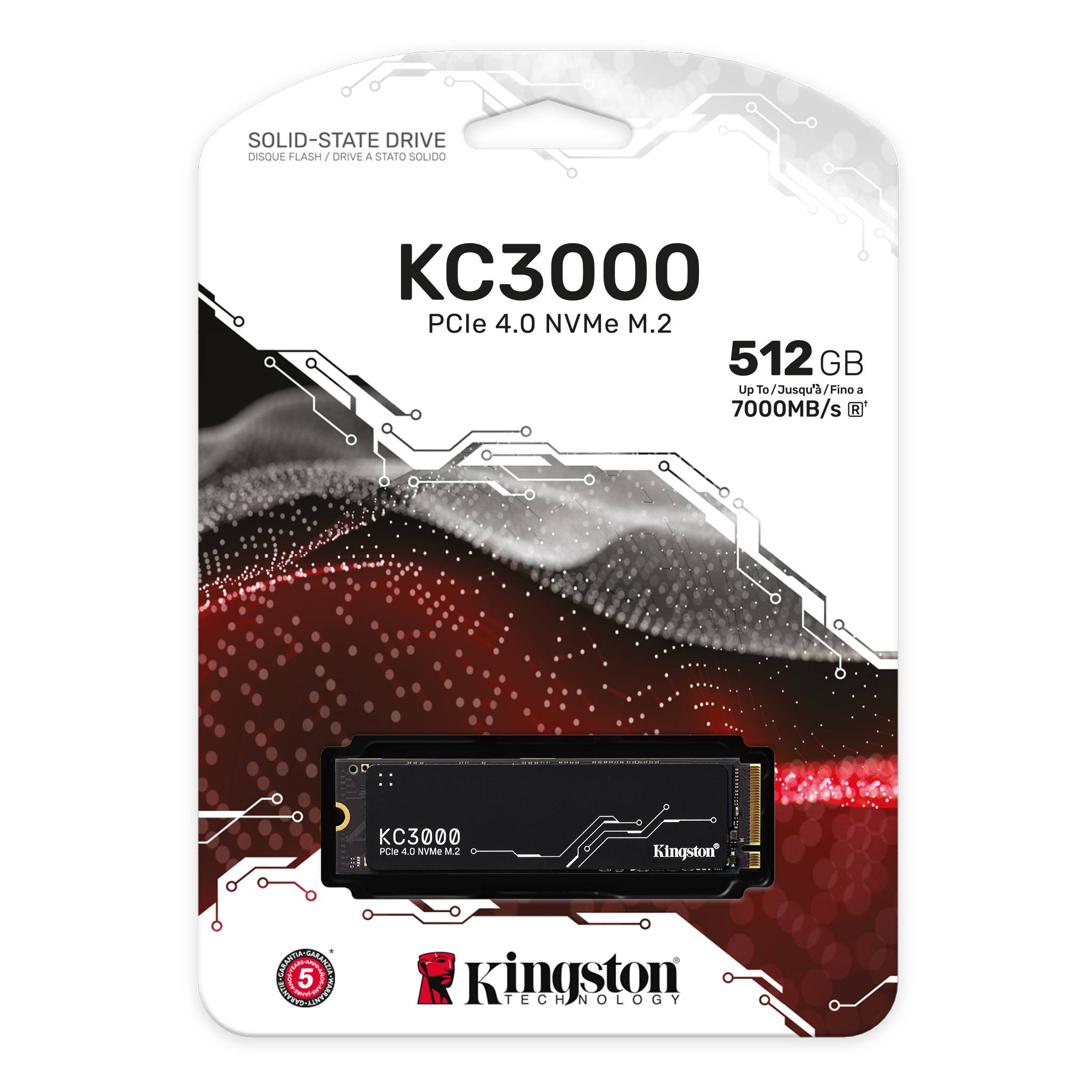 Ổ cứng SSD Kingston KC3000 512GB NVMe PCIe Gen 4.0 ( SKC3000S/512G ) - Ảnh 1