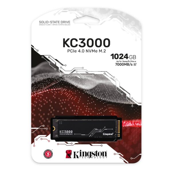 Ổ cứng SSD Kingston KC3000 1024GB NVMe PCIe Gen 4.0 ( SKC3000S/1024G )