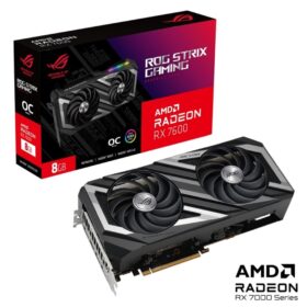 Card màn hình Asus ROG Strix Radeon RX 7600 OC 8GB GDDR6 (ROG-STRIX-RX7600-O8G-GAMING)