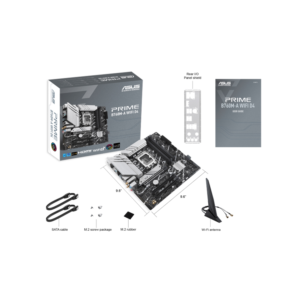 Mainboard ASUS PRIME B760M-A WIFI D4 CSM DDR4 (Bluetooth) - Ảnh 2