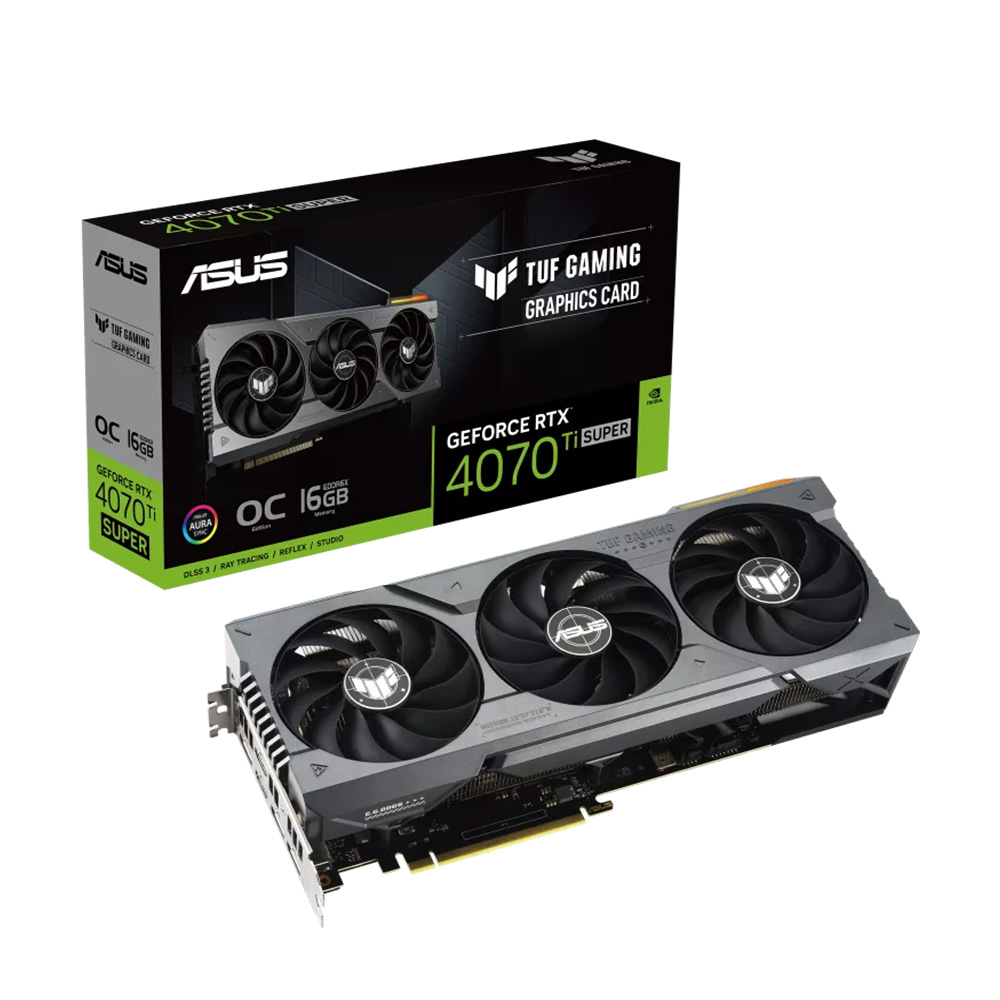 Card màn hình ASUS TUF Gaming GeForce RTX 4070 Ti SUPER 16GB GDDR6X OC Edition (TUF-RTX4070TIS-O16G-GAMING) - Ảnh 1