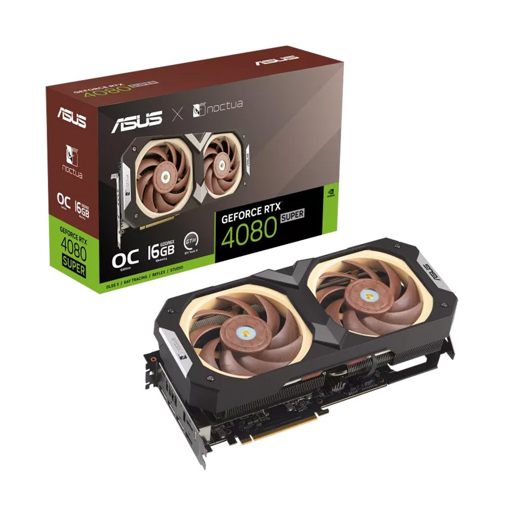 Card màn hình ASUS GeForce RTX 4080 SUPER 16GB GDDR6X Noctua OC Edition (RTX4080S-O16G-NOCTUA) - Ảnh 1