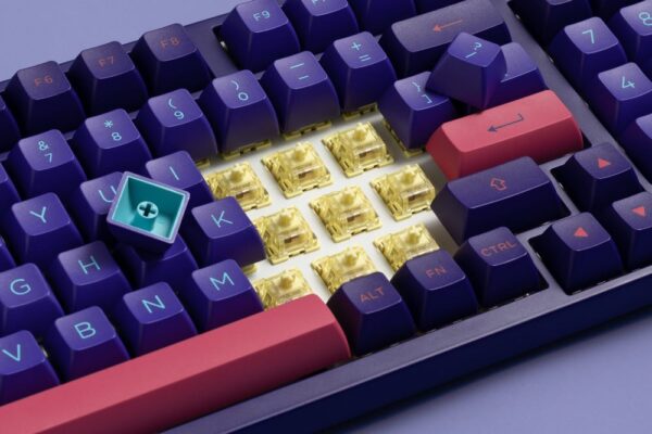 Bàn phím cơ AKKO 3098 Neon (Akko Cream Yellow Pro switch) - Ảnh 7